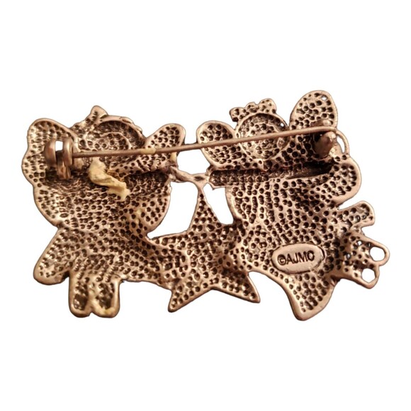 Vintage AJMC Signed Believe in Angel's Brooch Pin - Picture 3 of 4